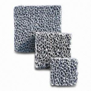 China Silicone Carbide Ceramic Foam Filter, Suitable for Liquid Iron, Reduce Slag Defects on sale