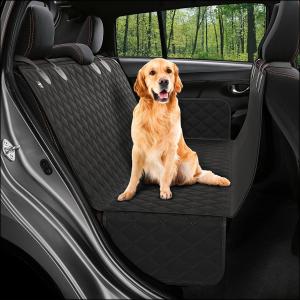  210D Black Dog Backseat Car Cover PP Plush Paws Seat Cover Manufactures