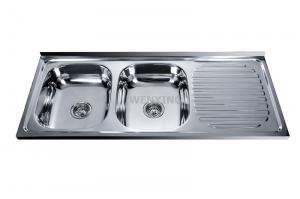 China indonesia large stainless steel freestanding kitchen double sink inserts on sale