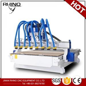  8 Heads Woodworking CNC Router Machine 380V 3 Phase Type CE Approval Manufactures