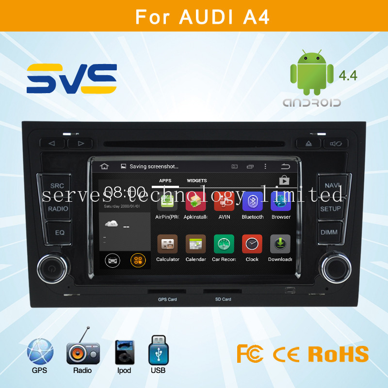 China Android 4.4.4 car dvd player for Audi A4 car radio gps navigation system 6.2 HD screen on sale