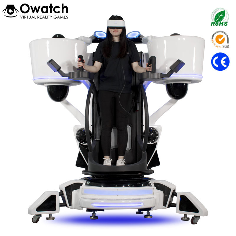  Latest Publish Game Equipment Exciting Shooting 9D Vr Standing Platform Fly Motion Simulator Manufactures
