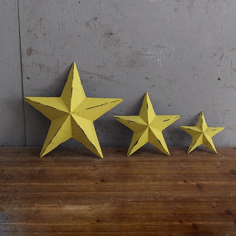 China Decorative Nostalgic Outdoor Star Wall Decor Metal Stars For Crafts on sale