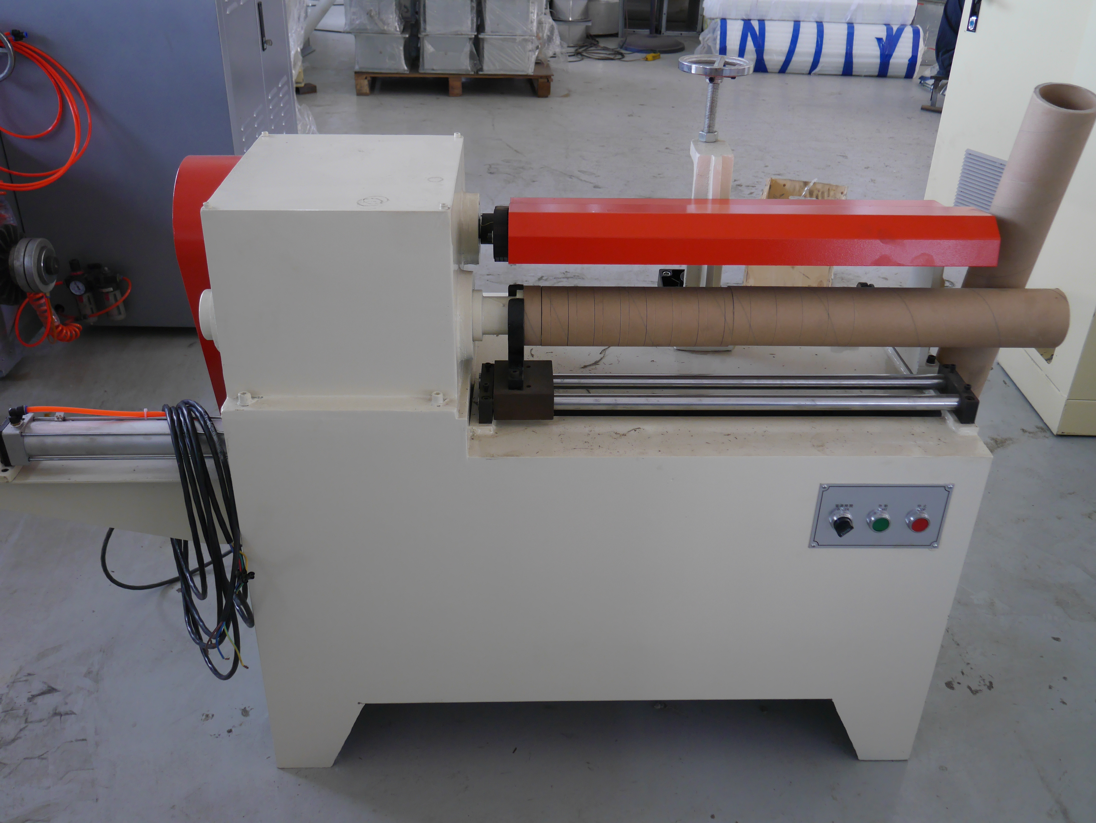  Pneumatic Multi Cutters 5mm Paper Tube Core Cutting Machine Manufactures