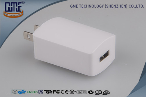  White 15w 5V 2500ma Single Port Usb Wall Charger / Universal Travel Power Adapter Manufactures