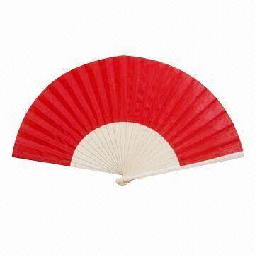  Fabric Fan with Wooden Handle and Exquisite Design, OEM Designs are Accepted Manufactures