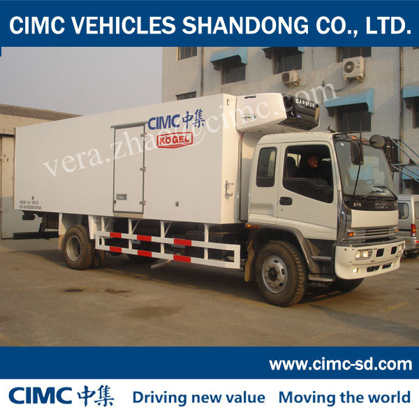 China CIMC KOGEL Dry van trailer dry truck body isuzu box trucks for sale dry cargo van on sale