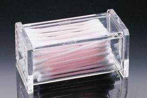  Reasonable Price Acrylic Cotton Swab Box With Customer's Design Manufactures