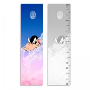  0.9mm PET + 157g Paper 3D Lenticular Ruler Customized Shape Anime Pattern Manufactures