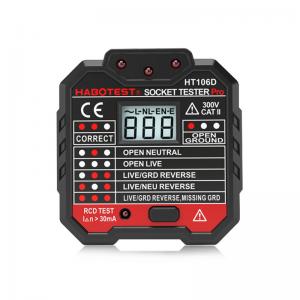  Black CATII 300 Wall Polarity 90 Voltage RCD Socket Tester Manufactures