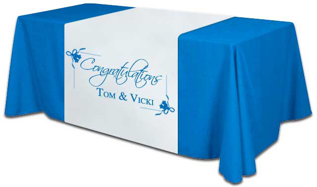  Display Custom Printed Table Covers , Fabric Promotional Table Covers Manufactures
