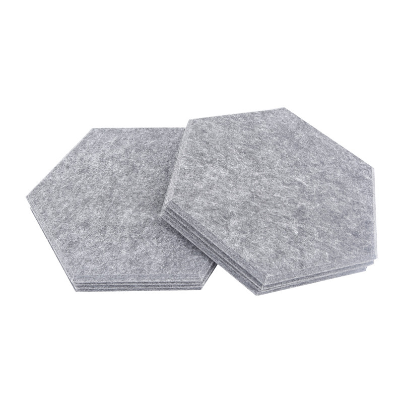  Beveled Edge Hexagon Sound Absorbing Panels Sound Proof Padding For Wall Manufactures