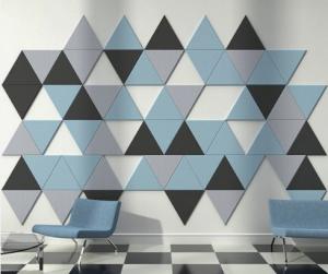  DIY Simple Triangular Wall Decorative Sound Absorbing Panels For Office Manufactures