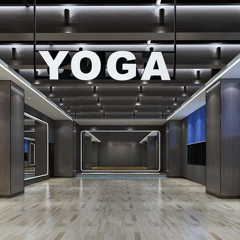  Yoga Store Restaurant Sign Board Led Channel Letter With Metal Raceway Manufactures