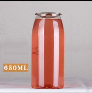 China Transparent 650ml 22oz  Plastic Juice Bottle For Water on sale