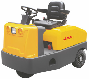  Battery Operated  4 Wheel Platform Truck , Airport Tow Tractor High Range Steering Design Manufactures
