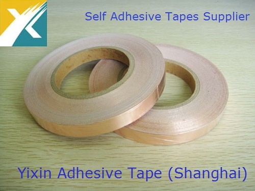 China EMI Shielding Copper Foil Tape Conductive Copper Foil Tape  EMI/RFI Shielding Tape on sale