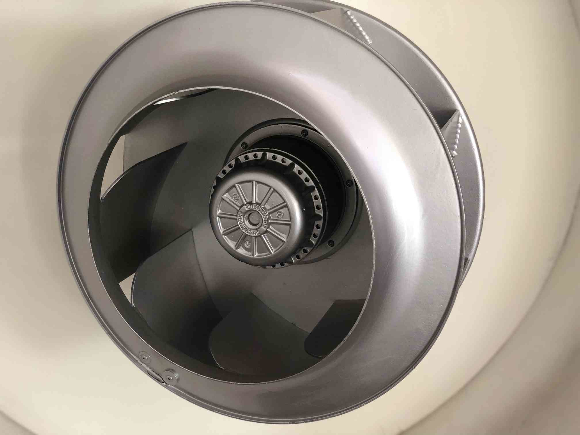  315mm 1428 rpm Centrifugal Exhaust Fan Single Phase 4 Pole External Rotor Fan Manufactures