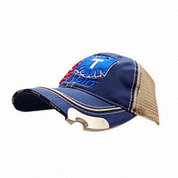  6-panel Baseball Cap with Bottle Opener in the Peak Manufactures