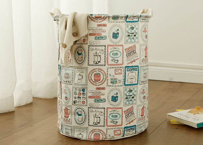 Puting Foldable Washing Laundry Clothes Basket Hamper Bin Baby Toy Storage Bag Large Box Customized National Series