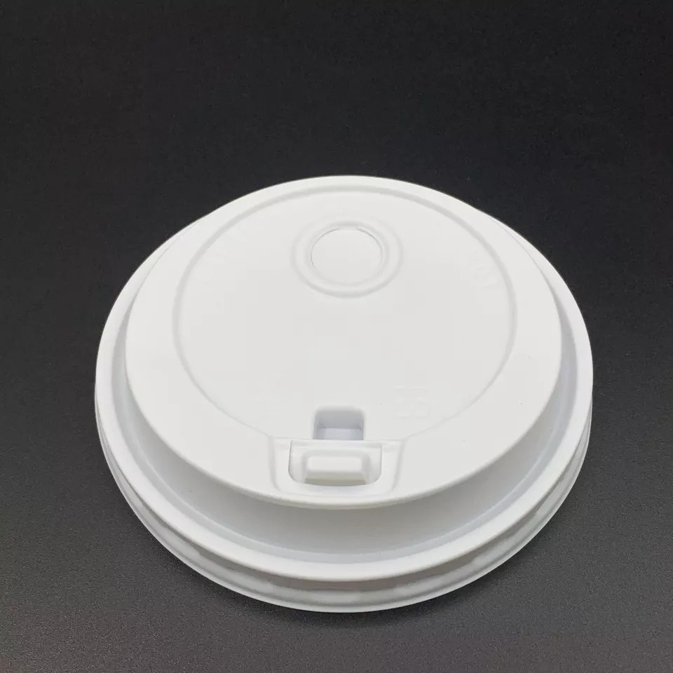 Food Grade Plastic Paper Cup Lids Non Smell Biodegradable For Drinking Cup for sale