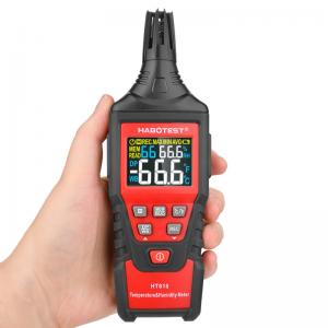  Black And Red HT618 100% Digital Temp And Humidity Meter Manufactures