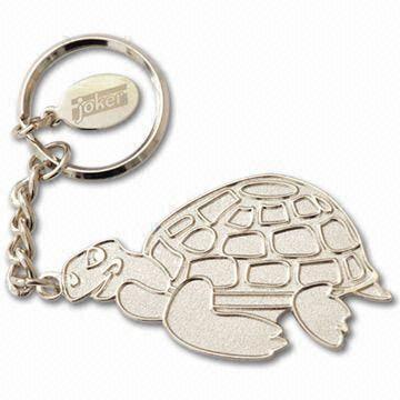  Silver Balder Keychains with Small Tag with Laser-Engraved Logo, Made of Iron Material Manufactures