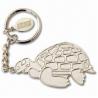 Buy cheap Silver Balder Keychains with Small Tag with Laser-Engraved Logo, Made of Iron from wholesalers
