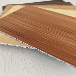  4mm Thick Wood Grain Aluminum Core Panel For Indoor Outdoor Decoration Manufactures