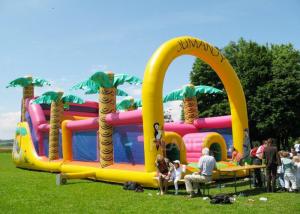  Commercial Grade Inflatable Obstacle Race Course Bounce House With Repair Kit Manufactures