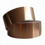 China 1181 Rolled Copper Foil / Copper Sheet Rolls With Conductive Adhesive Tape on sale