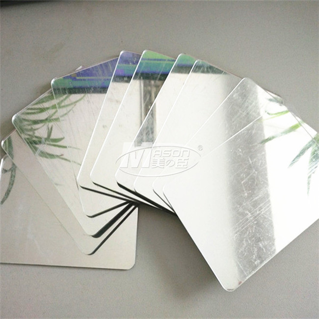  4x8 Glass Mirror Panels Custom Colored Acrylic Mirror Sheets For Gardens Manufactures