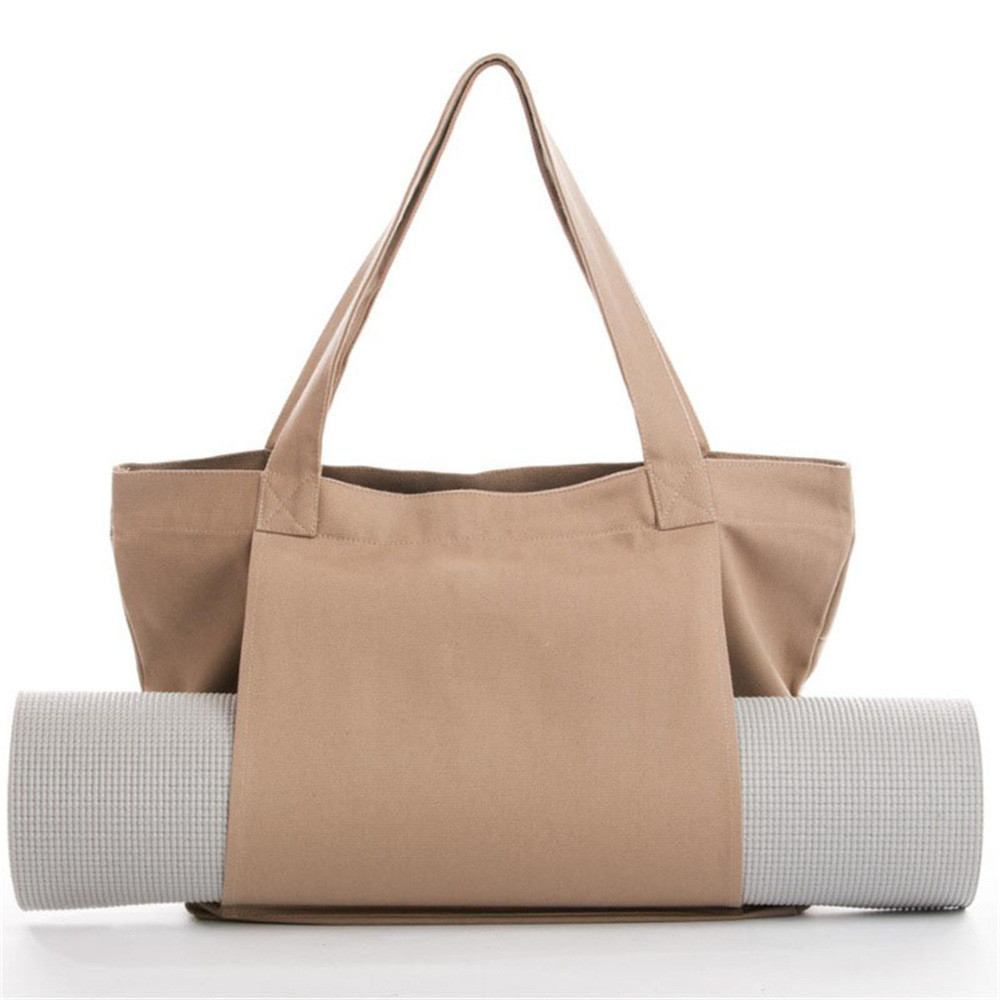 China Custom wholesale nylon oxford yoga mat bag women duffel weekender overnight bag for yoga mat on sale