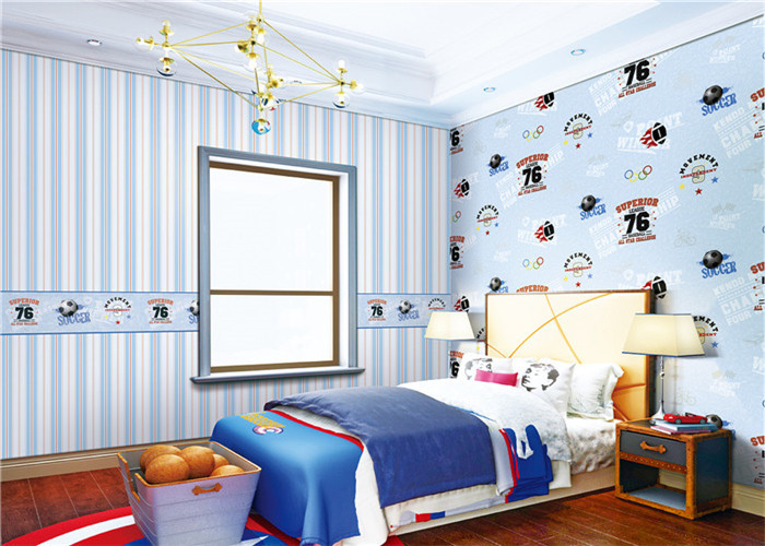 Quality Waterproof Cute Bedroom Wallpaper Non - Pasted For Boy , Eco Friendly for sale