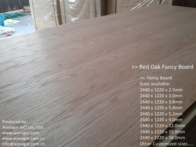  Red Oak Fancy Plywood 1220 x 2440mm Manufactures