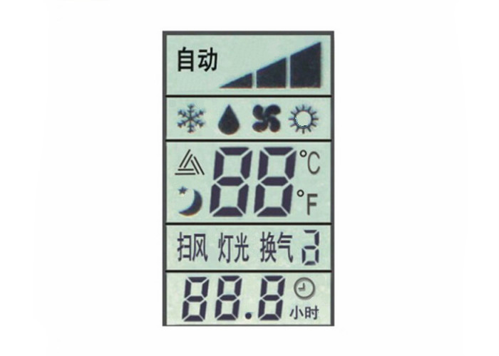 China Custom TN Positive Lcd 7 Segment Display Reflective Digit LCD Module For Air Conditioner Remote Controller on sale