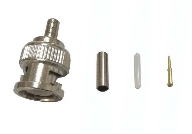 China Audio Video RG174 Coaxial Wire Connectors , BNC Connector For CCTV on sale