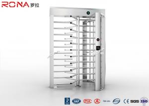 High Security Full Height Pedestrian Turnstiles Stainless Steel 30 Persons /Minute Manufactures