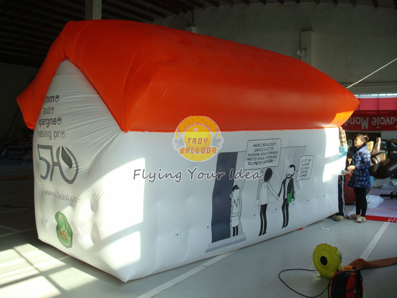  Waterproof Advertising Helium Custom Shaped Balloons House Shape with Digital Printing Manufactures