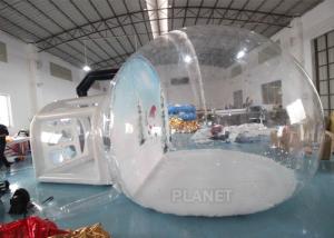  Christmas Decor Clear Inflatable Bubble Tent With Blowing Snow Manufactures