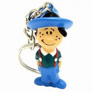  Cowboy Design PVC Keychain, 3D PVC Injected Keychain Can Be Made at Your Specifications Manufactures
