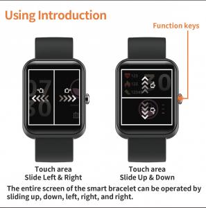  Intelligent Health smart Bracelet IP68 Bluetooth 5.0 Blood Oxygen Pressure monitor Heart Rate Watch Manufactures