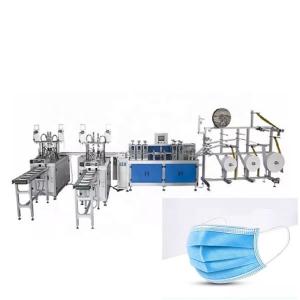  3 ply nonwoven fabric disposable medical facemask facial surgical face masks making machine production line Manufactures