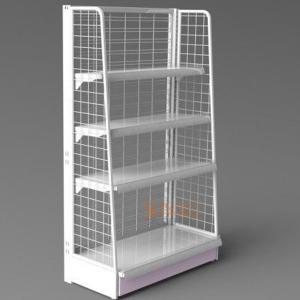  White Metal Display Racks / Floor Displays Retail Snack Daily Commodity Promotion Manufactures