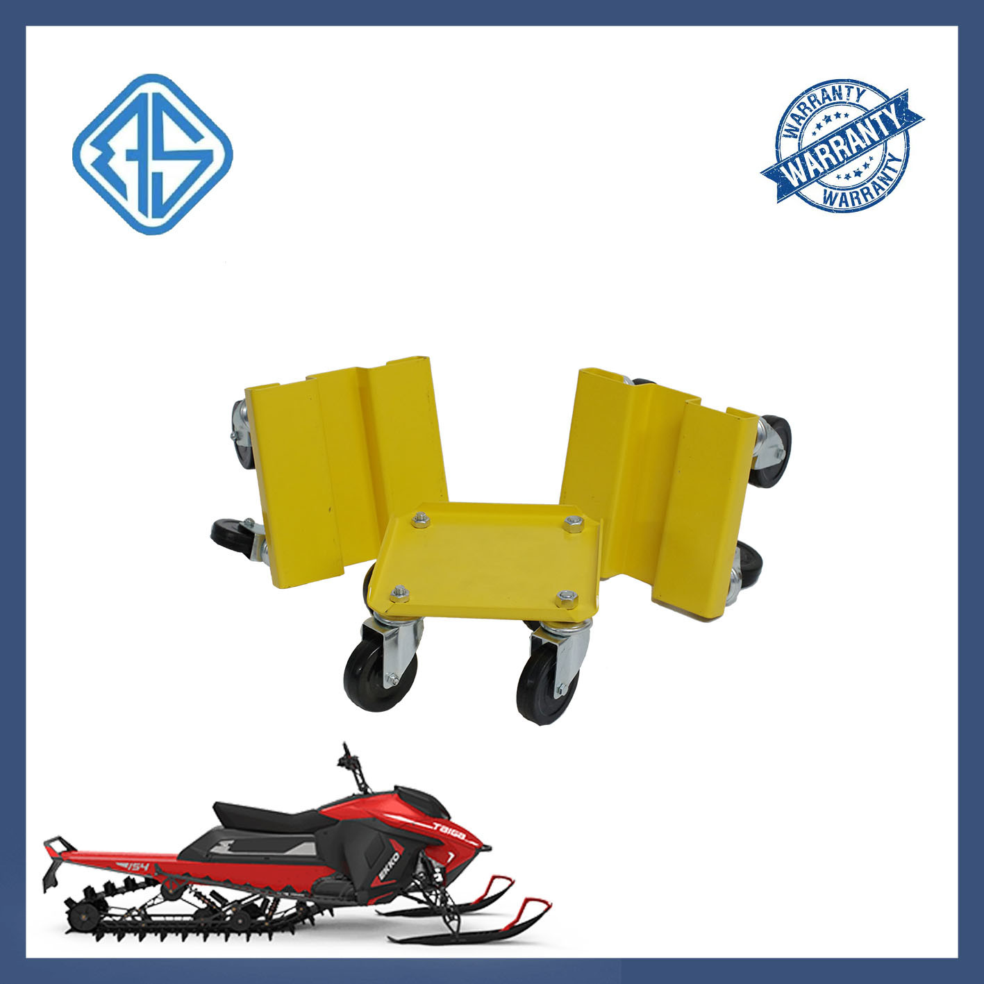 China OEM Rubber Pads Snowmobile Flat Dollies Garages Heavy Duty Snowmobile Dolly on sale