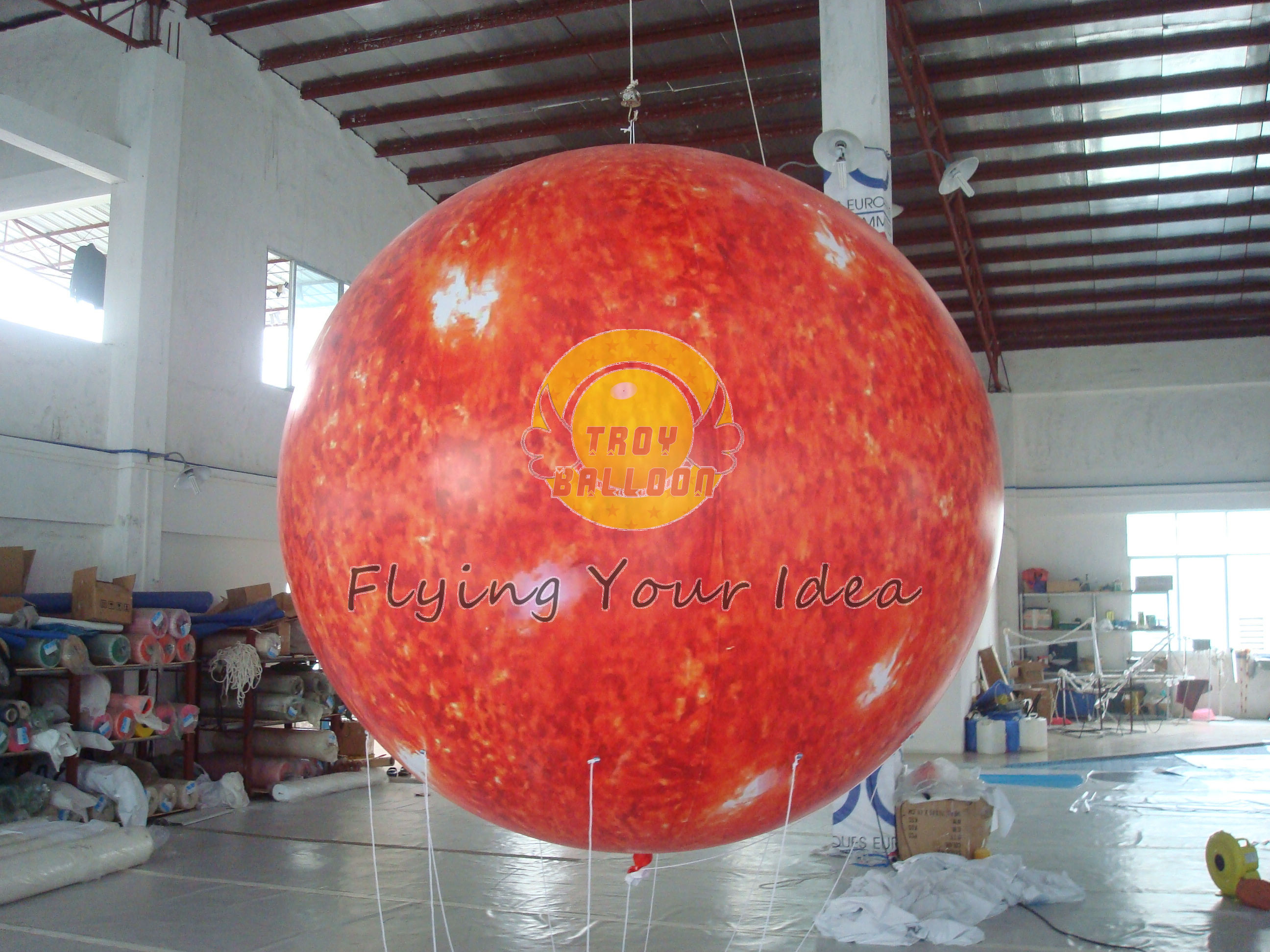  2.5m helium PVC Fireproof with B1 Certificate and Waterproof Sun Earth Balloons Globe with Total Digital Printing Manufactures