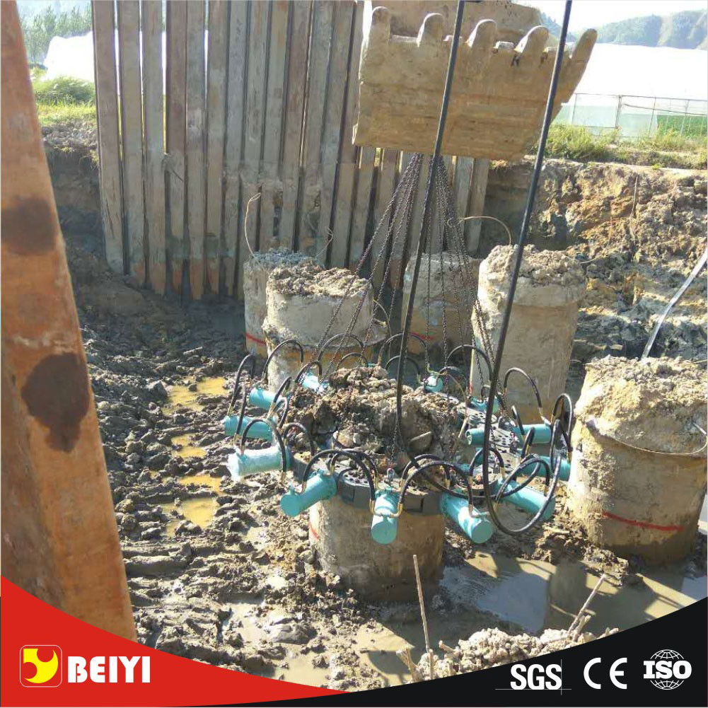 BEIYI BYMK180S-1 Concrete Pile Head Cutter circular hydraulic bore pile machine