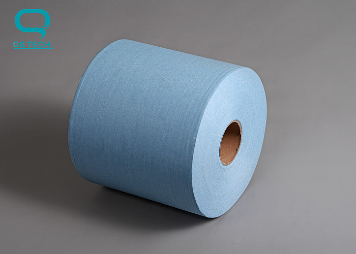  OEM Industrial Blue Paper Rolls , Cleaning Tissue Rolls For SMT Machine Manufactures