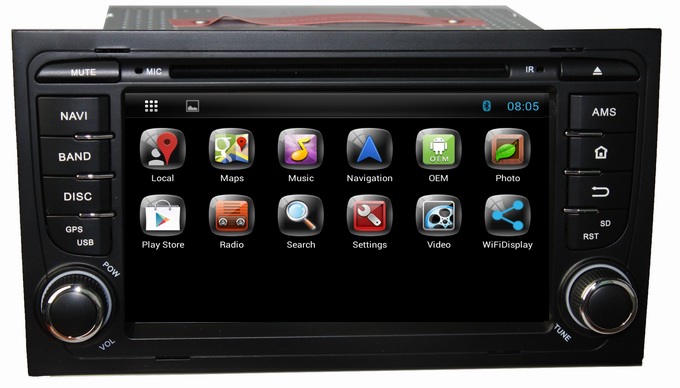 China Android 4.2 car stereo for Audi A4 2003-2011 with gps system radio TV bluetooth OCB-7013C on sale