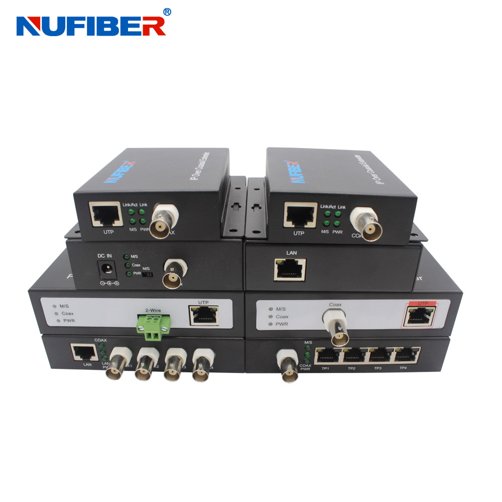  IP Over 2 Wire POE Ethernet Over Twisted Pair Converter DC52V For CCTV Camera Manufactures